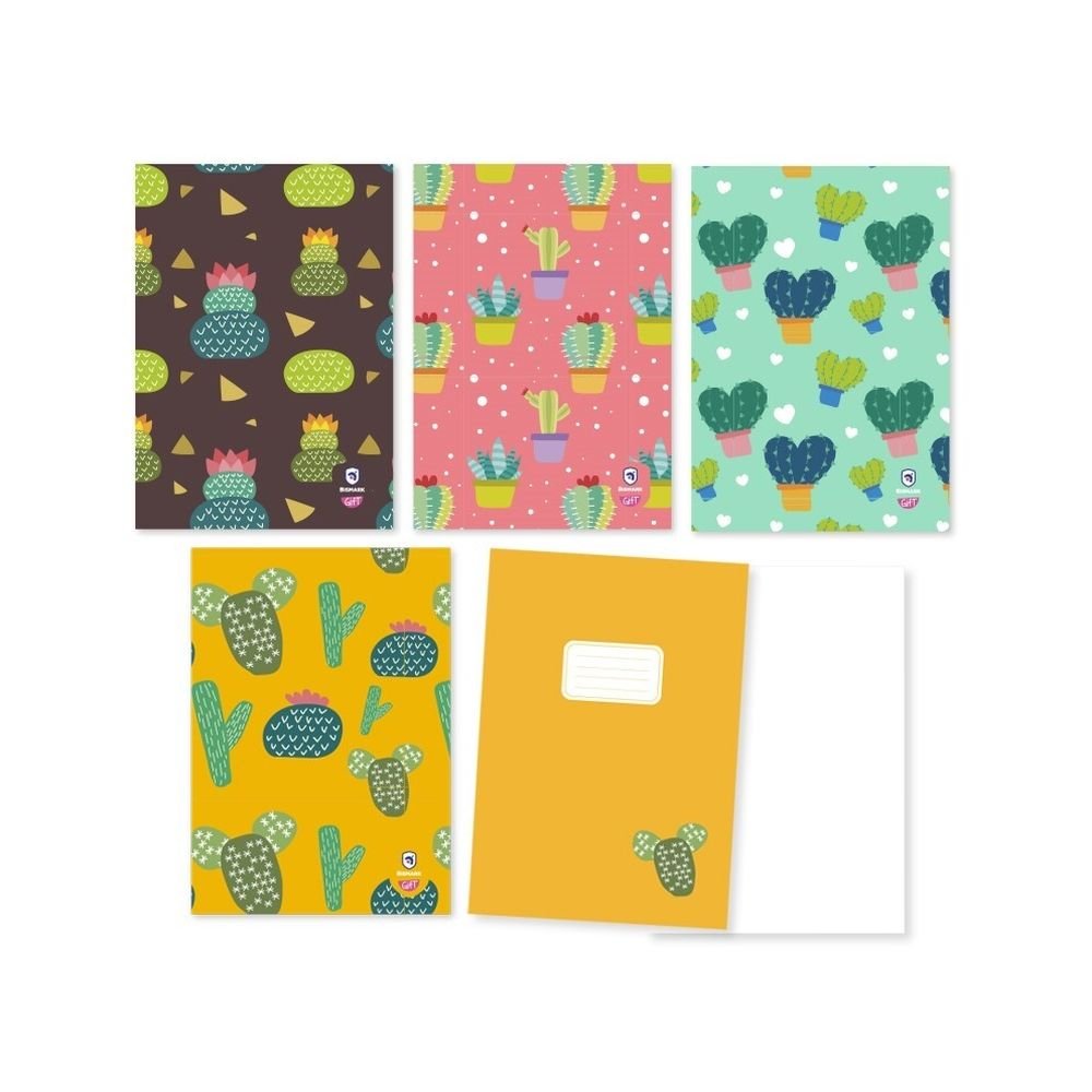 Libreta Grapada A4 Cactus Marca Poessa Bismarck Gift Imagen principal del producto
