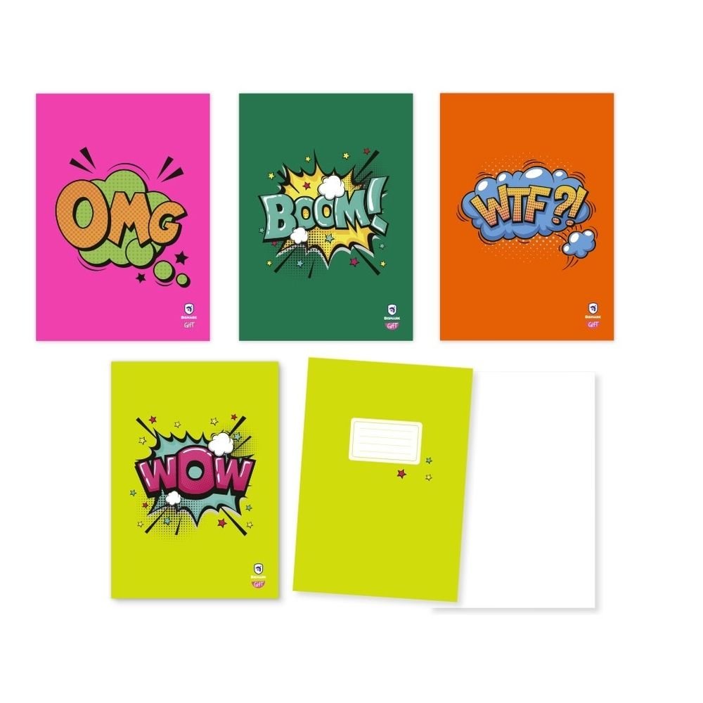 Libreta Grapada A5 Comic POESSA BISMARK GIFT Imagen principal del producto