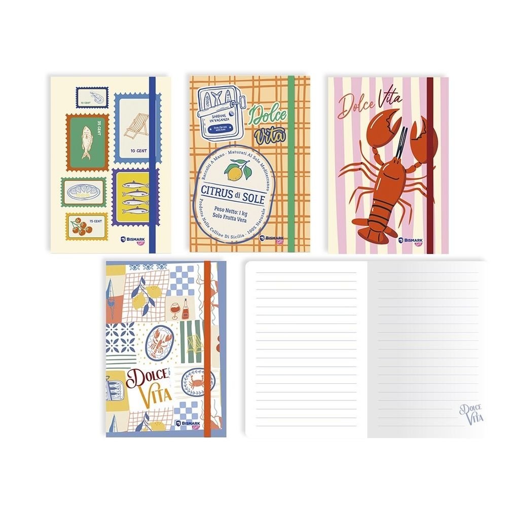 Libreta cosida A6 Dolce Vita POESSA BISMARK GIFT Imagen principal del producto