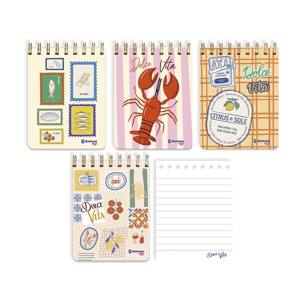 Libreta con espiral Dolce Vita POESSA BISMARK GIFT Imagen principal del producto