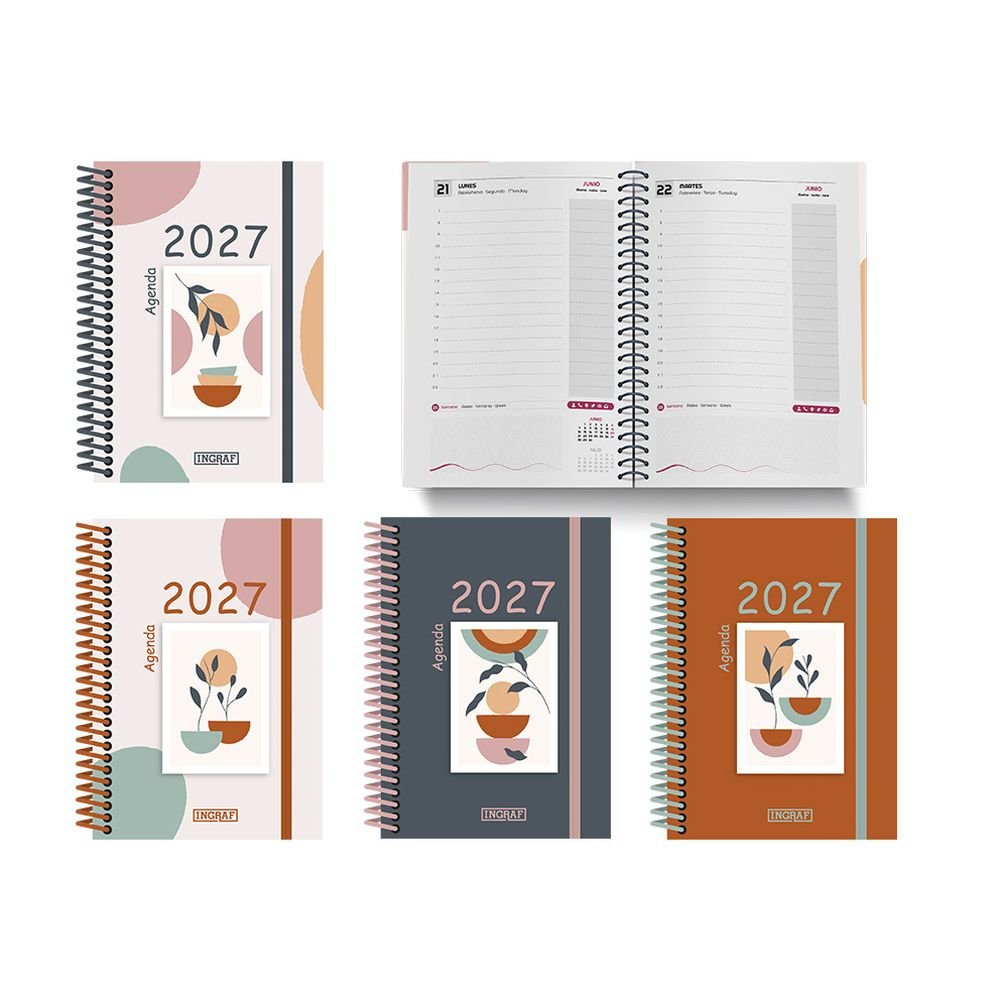 Agenda Anual 2027 Zen Dia Página 4 Surtida Papelería del Paseo Imagen principal del producto