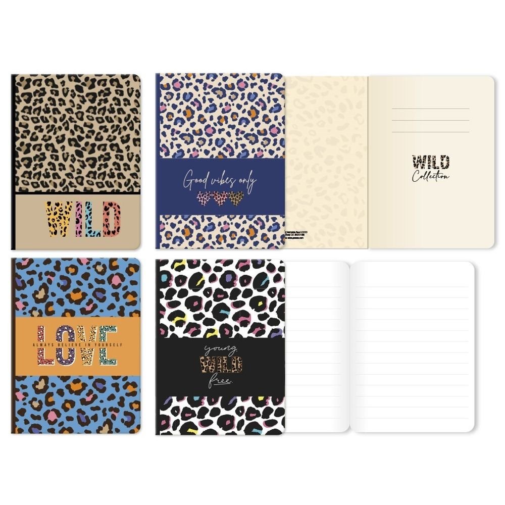 Libreta A5 Animal Print Marca Poessa Bismarck Gift Imagen principal del producto