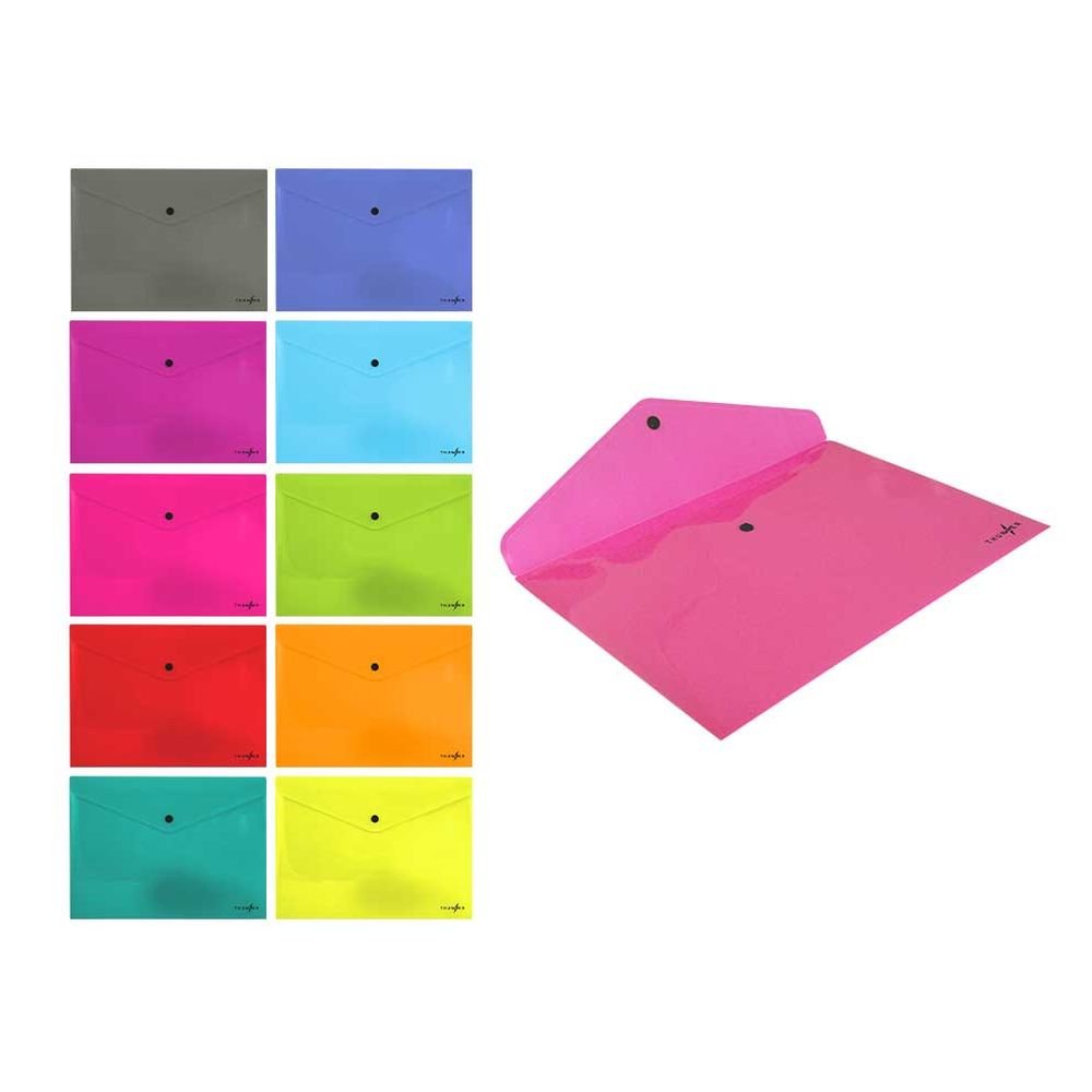 Sobre Portadocumentos PP Broche Thunder A4 325x230 Surtidos Marca Poessa Bismark Imagen principal del producto