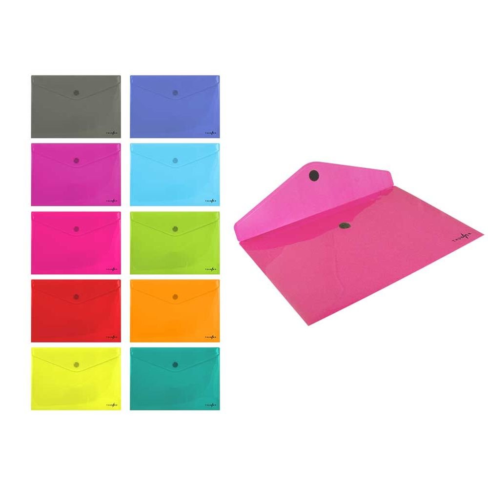 Sobre Portadocumentos PP Velcro Thunder A4 325x230 Surtidos Marca Poessa Bismark Imagen principal del producto