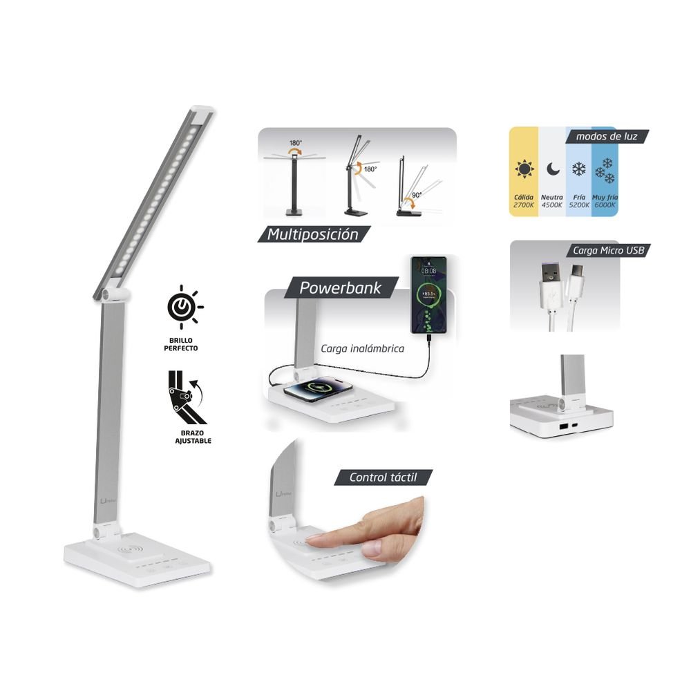 Lámpara Estudio LED Umay con Powerbank