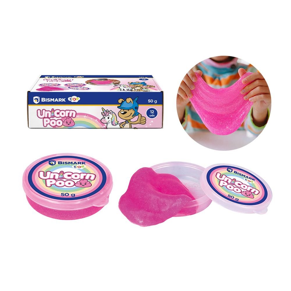 Expositor 12 Slime Cristal Unicornios 50 g POESSA BISMARK BASICO Imagen principal del producto