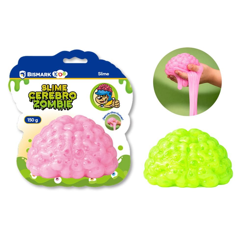 Expositor 12 Slime Cerebro Zombie 150g Surtidos