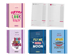 AGENDA ANUAL 2026 BE YOURSELF DIA PAGINA SURTIDAS | INGRAF AGENDAS