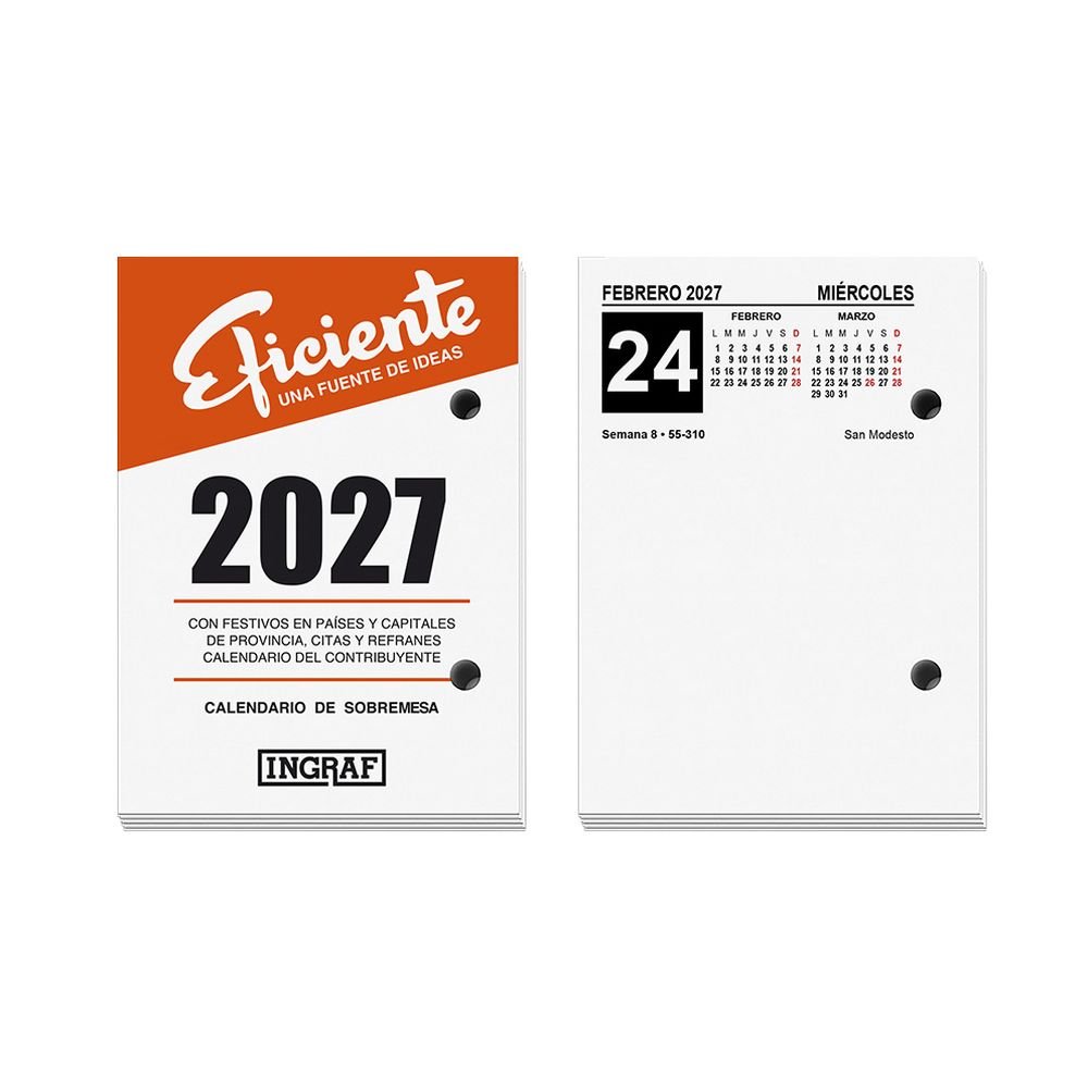 Bloc Buffet Eficiente 2027 INGRAF Agendas Imagen principal del producto