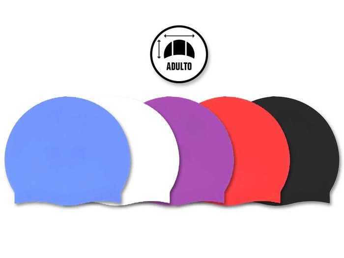 GORRO PISCINA BAÑO SILICONA ADULTO SURTIDOS | POESSA BISMARK BEACH | 1 UNIDAD | 8430173812025 Imagen principal del producto