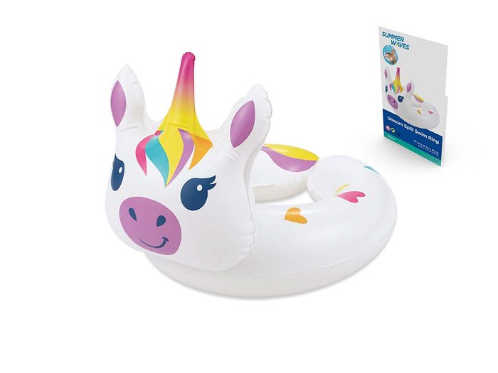 FLOTADOR CIRCULAR PVC UNICORNIO | POESSA BISMARK BEACH | 1 UNIDAD | 8430173813657 Imagen principal del producto