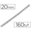 ESPIRAL METALICA 20MM NEGRO PASO 5:1 | 100 UNIDADES | (ESSELTE, S,A,)