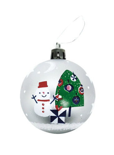 Bolas Navidad Plateadas Peppa Pig 8cm Pack 6