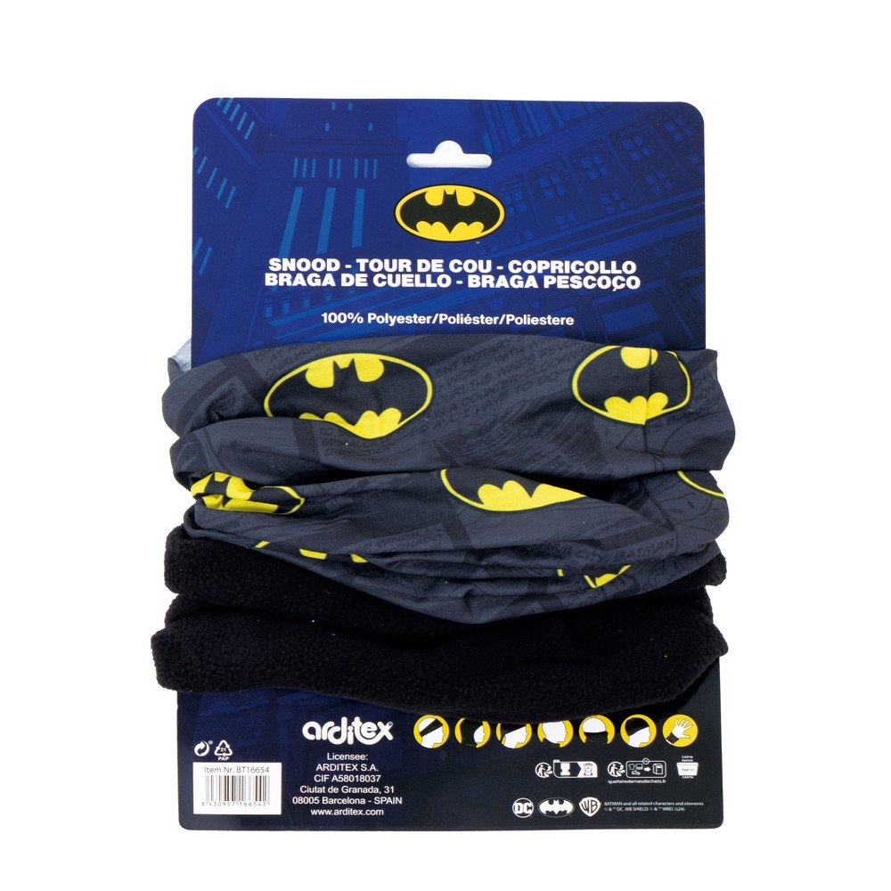 BRAGA CUELLO KIDADULT SOFT BATMAN 64X24CM | ARDITEX | 1 UNIDAD | 8430957166542 Imagen principal del producto