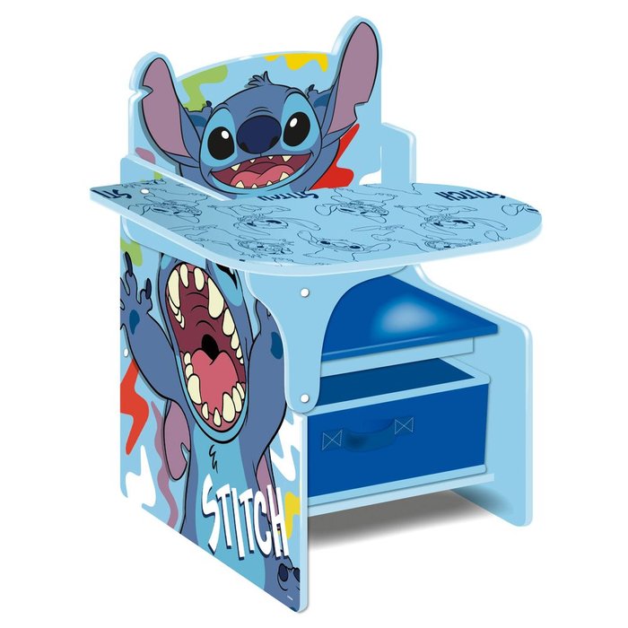 Silla pupitre madera con cajón de almacenamiento Stitch ARDITEX Imagen principal del producto