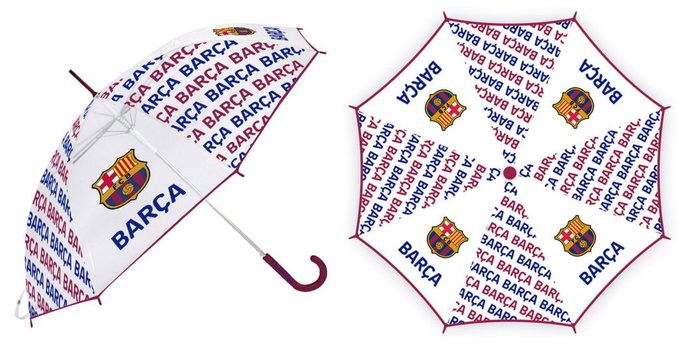 Paraguas infantil transparente FC Barcelona marca Arditex Imagen principal del producto