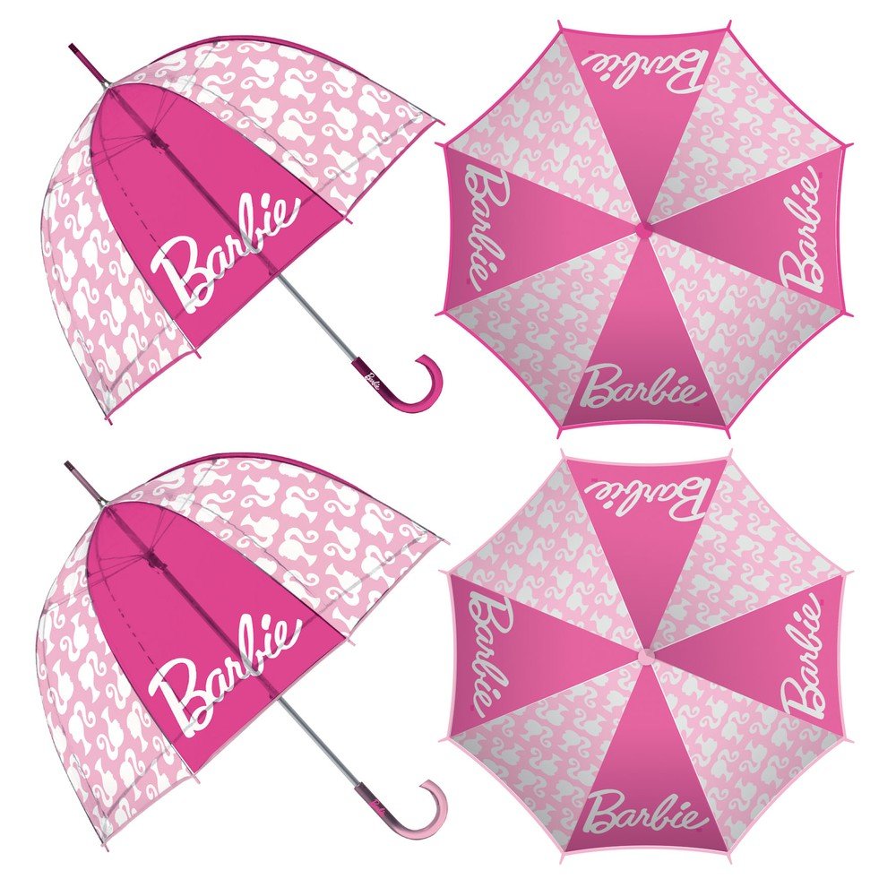 PARAGUAS INFANTIL BURBUJA TRANSP, BARBIE 48/8 2MOD SURT | ARDITEX | 1 UNIDAD | 8430957174738 Imagen principal del producto