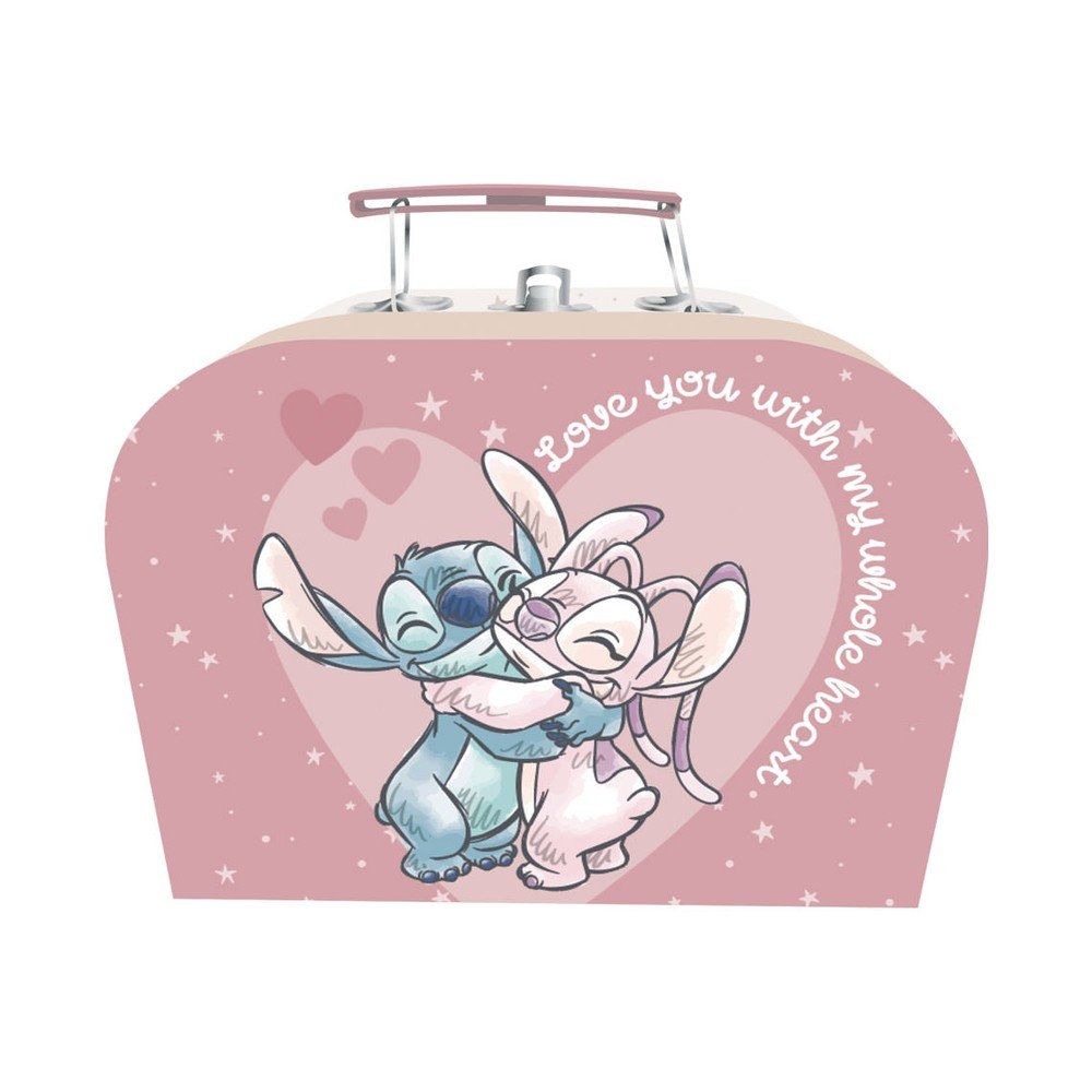 CAJITA MALETIN ALMACENAJE STITCH ROSA 19X14X7CM | ARDITEX | 1 UNIDAD | 8430957175179