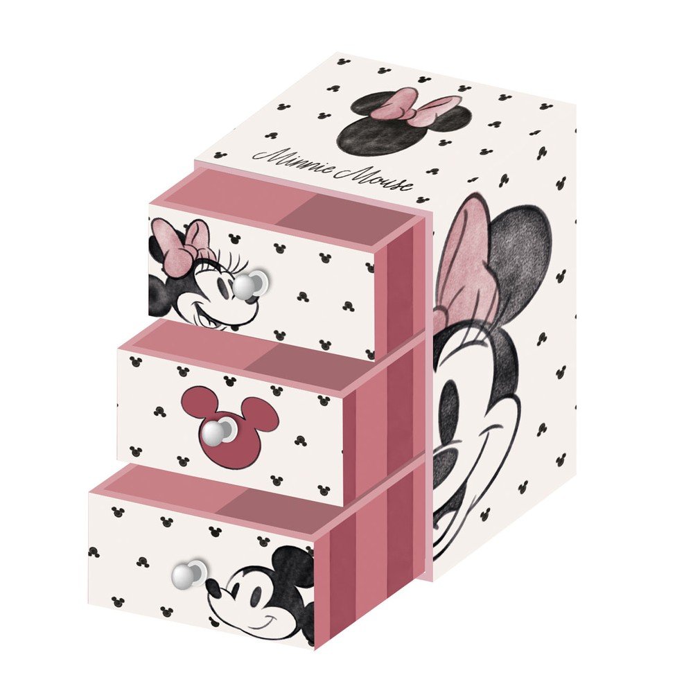 CAJITA ALMACENAJE CON CAJONES MINNIE 9,5X7X15CM | ARDITEX | 1 UNIDAD | 8430957175193 Imagen principal del producto