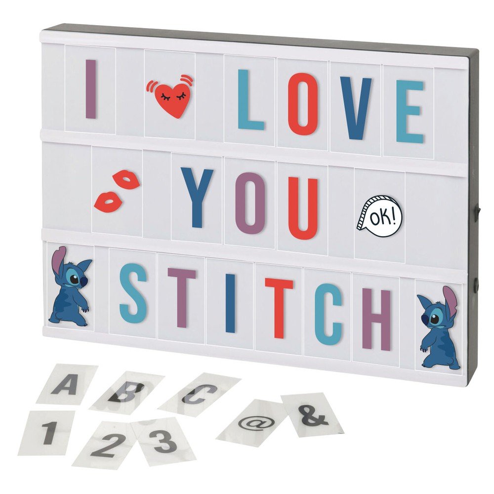 Caja de Luz Personalizable con Letras Stitch ARDITEX Imagen principal del producto