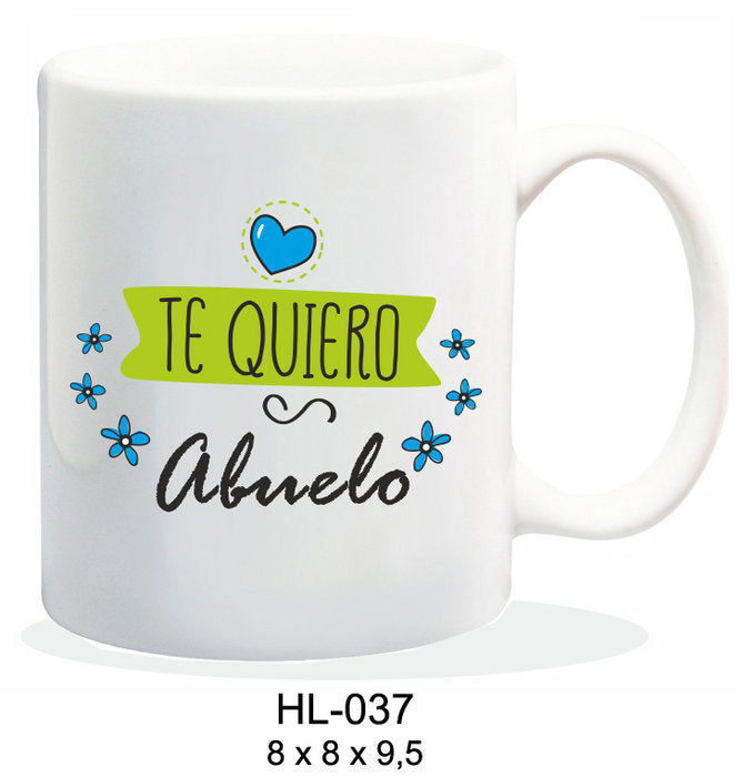 TAZA CERAMICA 237ML MENSAJE TE QUIERO ABUELO | ROYMART | 1 UNIDAD | 8431234147612 Imagen principal del producto