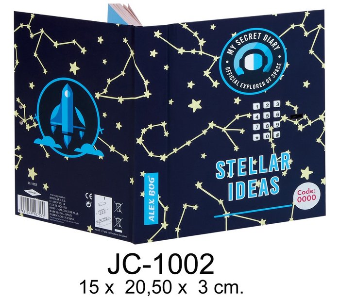 Diario con Clave Electronica Stellar Ideas Galaxy Imagen principal del producto
