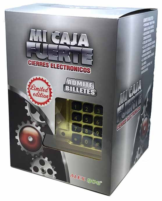 Caja fuerte electrónica color oro Roymart