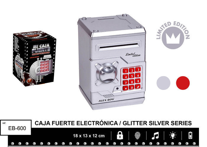 HUCHA ESPECIAL LIMITED EDITION SILVER GLITTER | ROYMART | 1 UNIDAD | 8431234171747 Imagen principal del producto