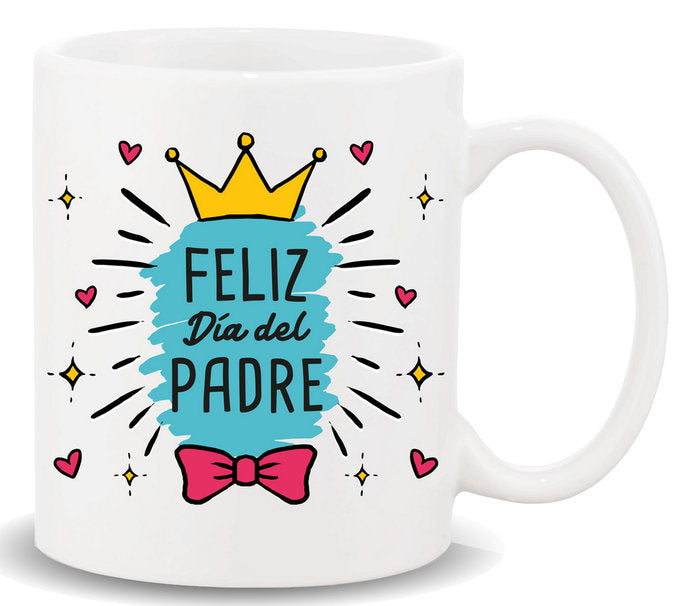 TAZA CON MENSAJE FELIZ DIA DEL PADRE | ROYMART | 1 UNIDAD | 8431234174021