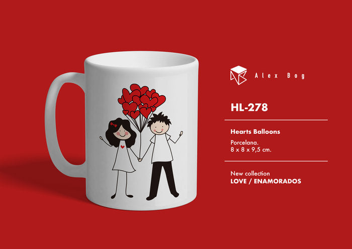 Taza Enamorados Love With Balloons Imagen principal del producto