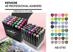 ESTUCHE LUXURY CANVAS GAMA ARTIST 40 COLORES | ROYMART