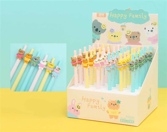 Exp 26 Bolígrafos Happy Family Roymart Pack de 12