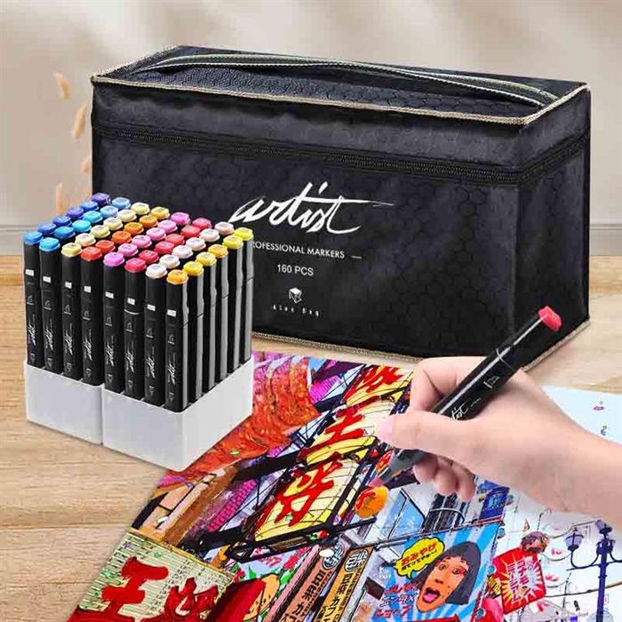 ESTUCHE LUXURY CANVAS GAMA ARTIST 160 COLORES | 1 UNIDADES | (ROYMART)