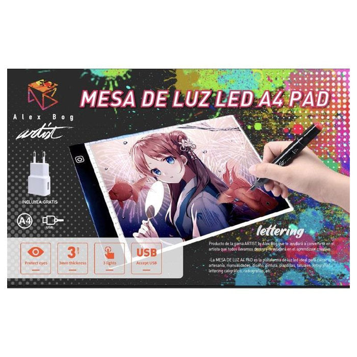 Mesa de Luz A4 Pad Artist Roymart