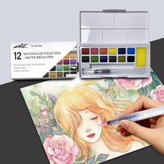 CAJA ACUARELA POCKETBOX ARTIST 12 COLORES | 1 UNIDADES | (ROYMART)
