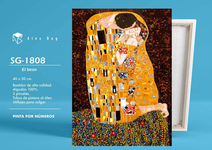 PINTAR POR NUMEROS EL BESO | ROYMART | 1 UNIDAD | 8431234184723 Imagen principal del producto
