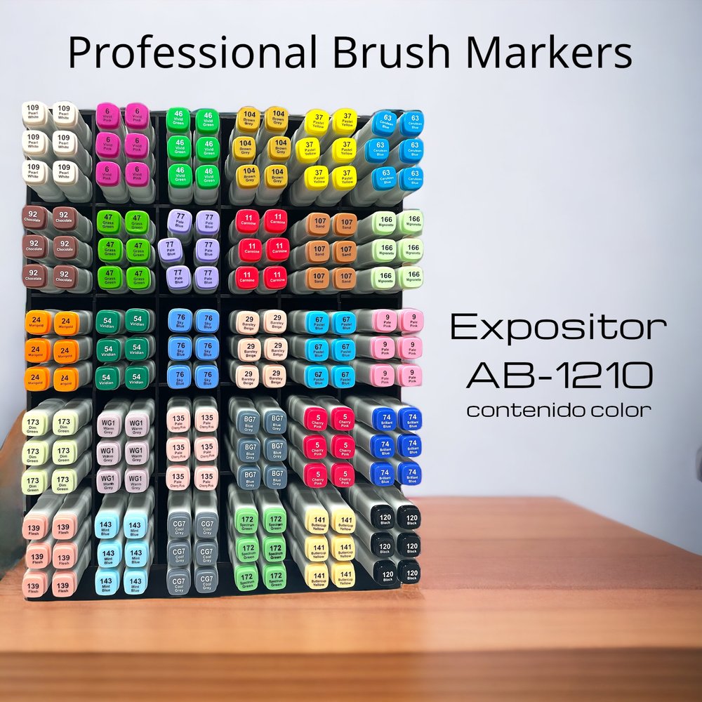 Expositor 180 Rotuladores Professional Brush Markers Marca