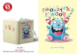 Diario A5 con Candado Roymart Modelo Monster Mood Imagen principal del producto