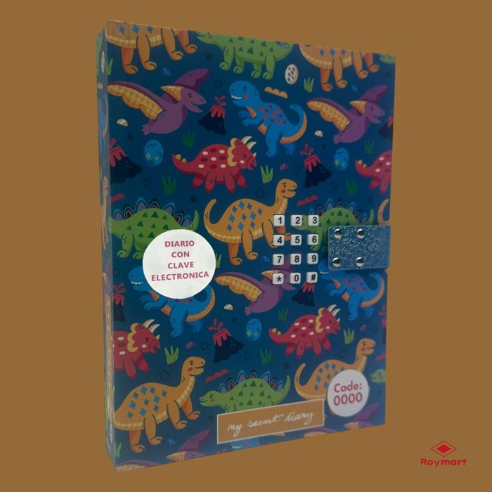 Diario con Clave Electronica Dinos Imagen principal del producto