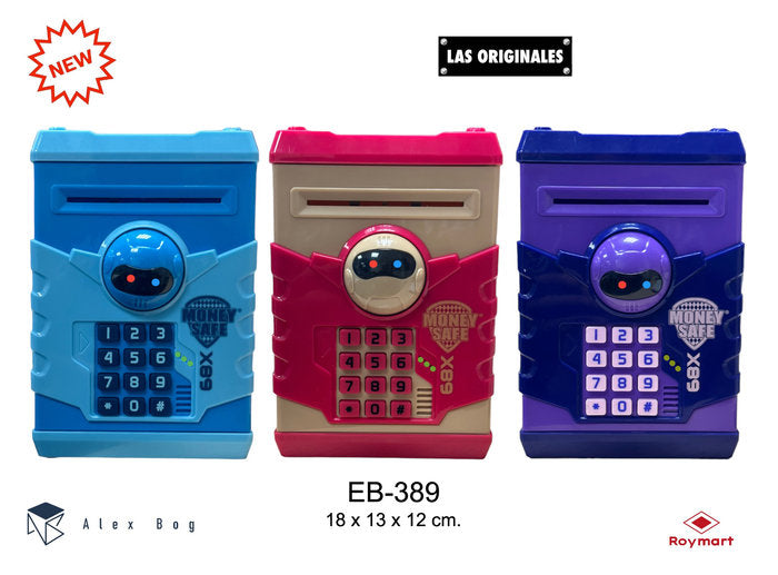 Caja fuerte electrónica robot 3 modelos surtidos ROYMART