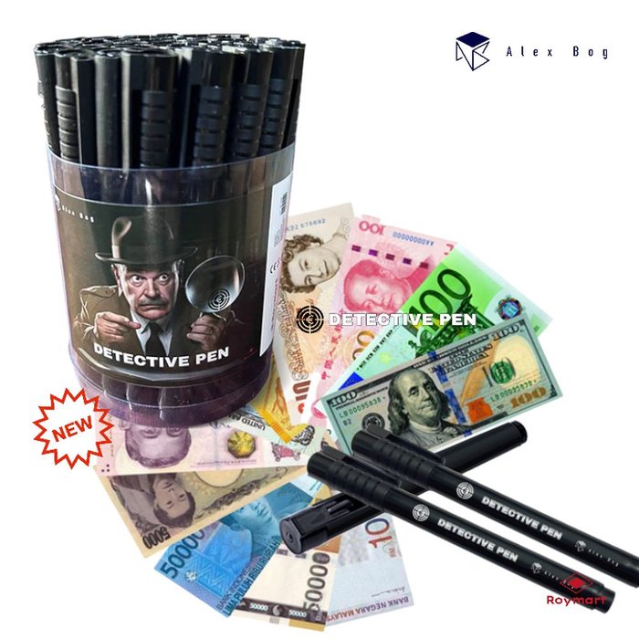 Expositor 36 Detective Pen Detector Billetes Falsos Roymart Imagen principal del producto