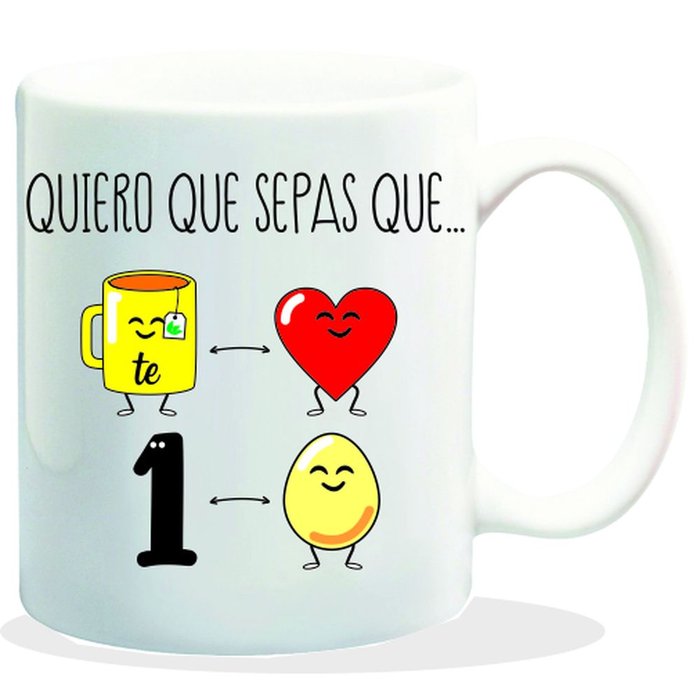 Taza Quiero Que Sepas Que Roymart