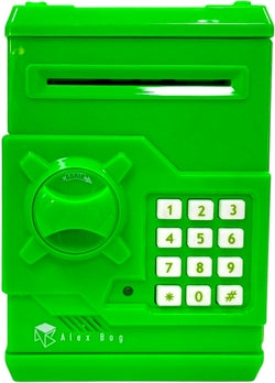 Caja fuerte electrónica ROYMART color verde para regalo
