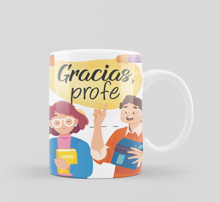 TAZA CERAMICA - GRACIAS PROFE | ROYMART | 1 UNIDAD | 8431234192070 Imagen principal del producto