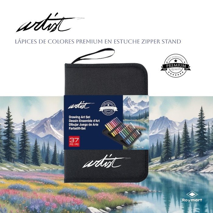 ESTUCHE 36 COLORES LAPICES PREMIUM COLORES PENCIL STAND | ROYMART