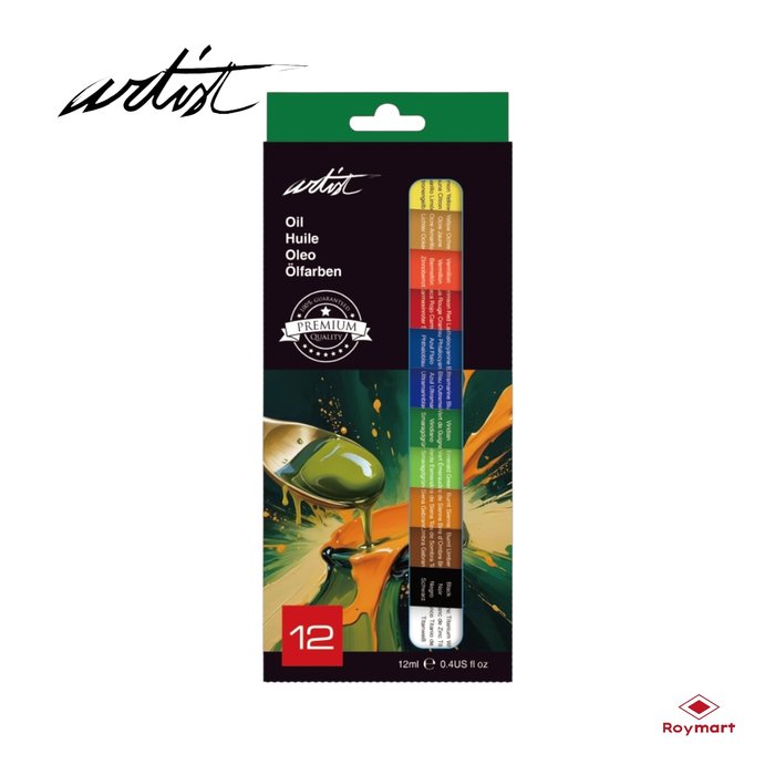 ESTUCHE 12 TUBOS ARTIST PINTURA AL OLEO 12 ML | ROYMART Imagen principal del producto