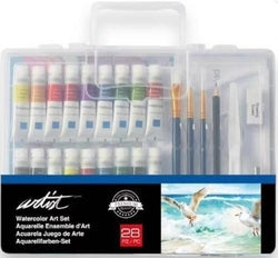 Pintura acuarela Artist by Alex BOG maletín iniciación 28 piezas