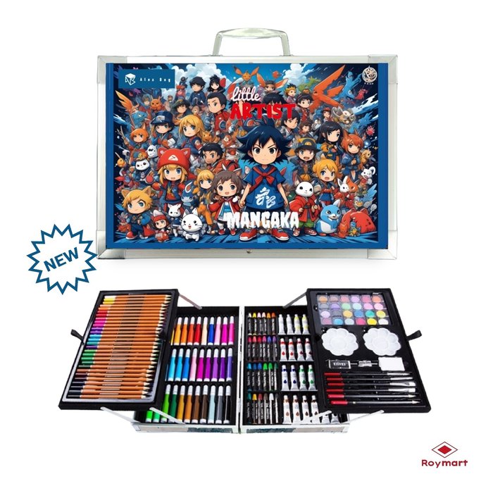 Set Art Studio Aluminio 145 Piezas Manga Roymart