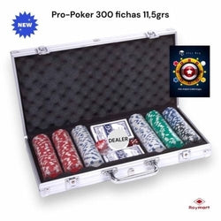Juego poker 300 fichas Roymart maleta aluminio
