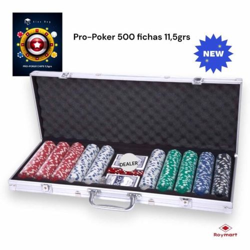 Maleta de aluminio juego poker 500 fichas Roymart Imagen principal del producto